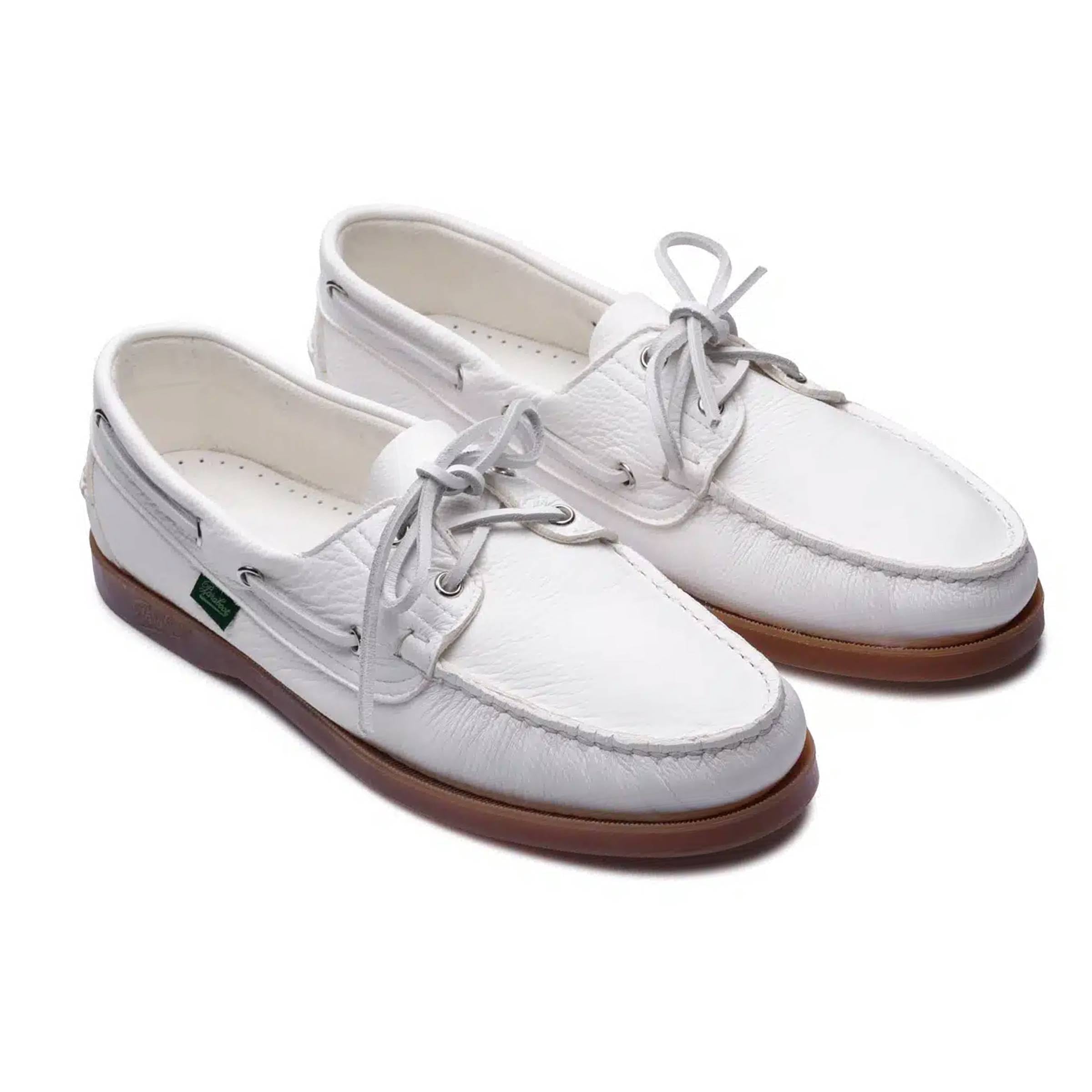 Paraboot - White Mel-Cerf Blanc Barth Marine Boat Shoe SHOES Paraboot