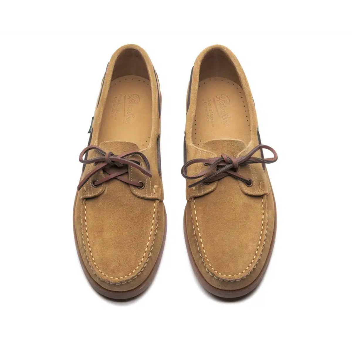 Paraboot - Tan Miel-Vel Fauve Barth Suede Marine Boat Shoe SHOES Paraboot