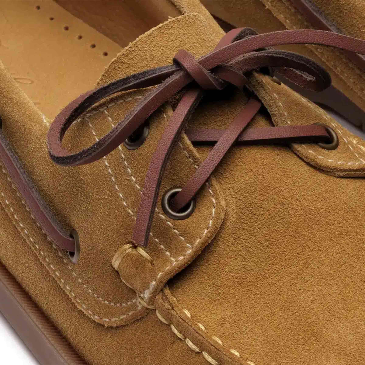 Paraboot - Tan Miel-Vel Fauve Barth Suede Marine Boat Shoe SHOES Paraboot