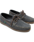 Paraboot - Blue Suede Miel-Vel Ardoise Suede Barth Marine Boat Shoe SHOES Paraboot