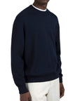 Paul & Shark - Navy Soft Cool Touch Wool Crewneck Sweater KNITWEAR Paul & Shark