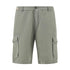 Paul & Shark - Agave Green Garment‑dyed Linen and Cotton Cargo Bermuda Shorts SHORTS Paul & Shark