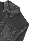 Paul & Shark - Grey Velvet Cordurory Overshirt L/S SHIRTS Paul & Shark
