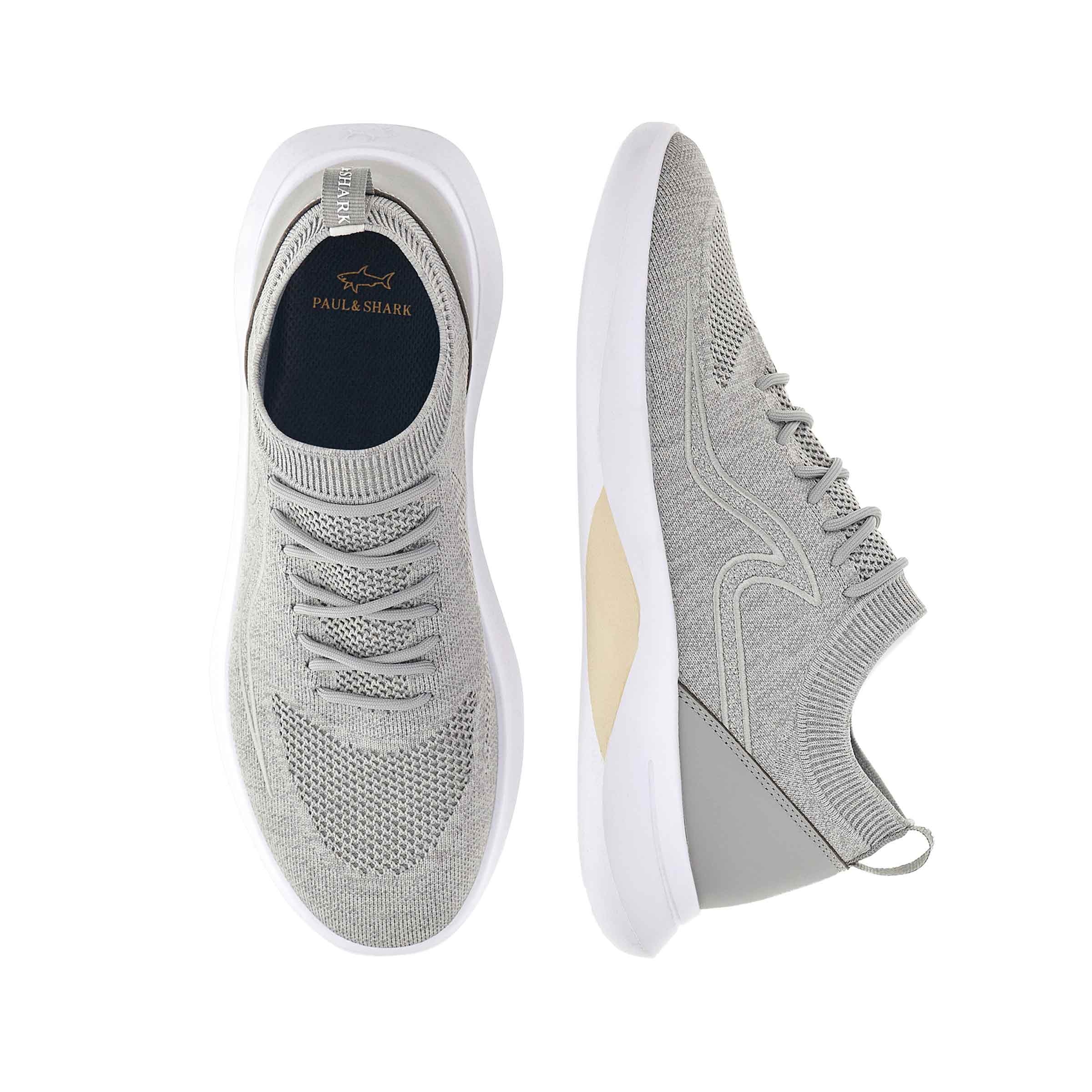 Paul & Shark - Grey Aqua Knit Slip-on Sneakers SHOES Paul & Shark