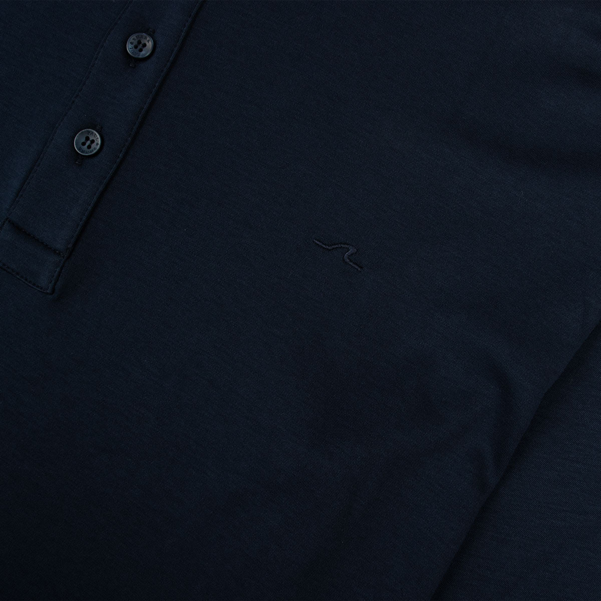 Paul &amp; Shark - Navy Supima Cotton Polo Long Sleeve Polo Shirt