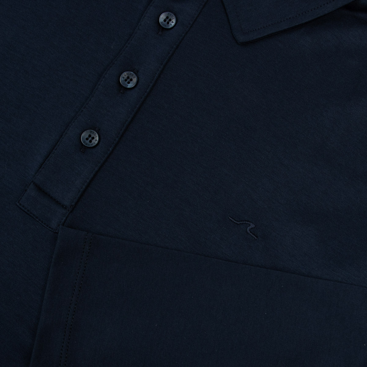 Paul &amp; Shark - Navy Supima Cotton Polo Long Sleeve Polo Shirt