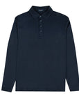 Paul & Shark - Navy Supima Cotton Polo Long Sleeve Polo Shirt