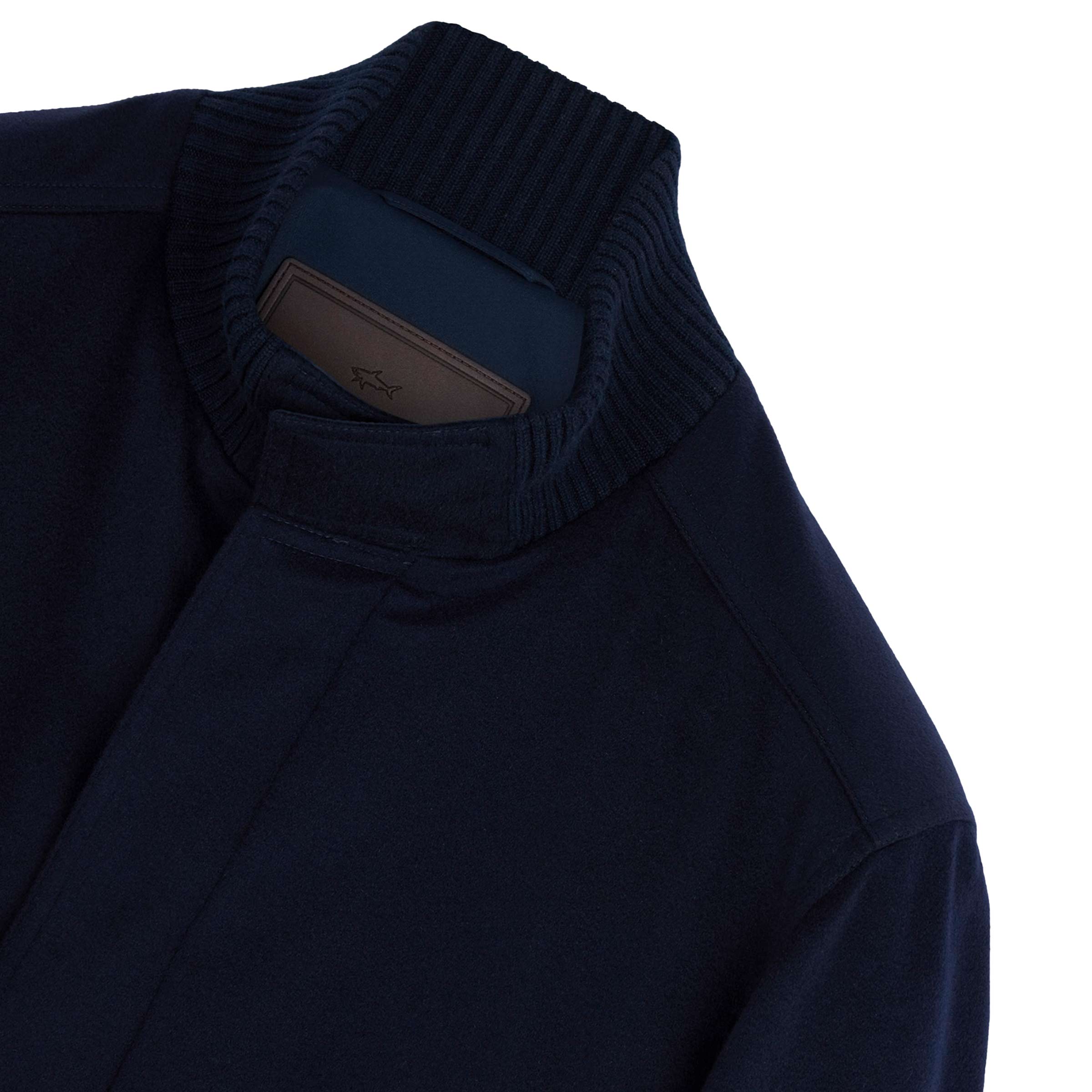 Paul &amp; Shark - Navy Paolo Cashmere Bomber Jacket BLOUSONS Paul &amp; Shark