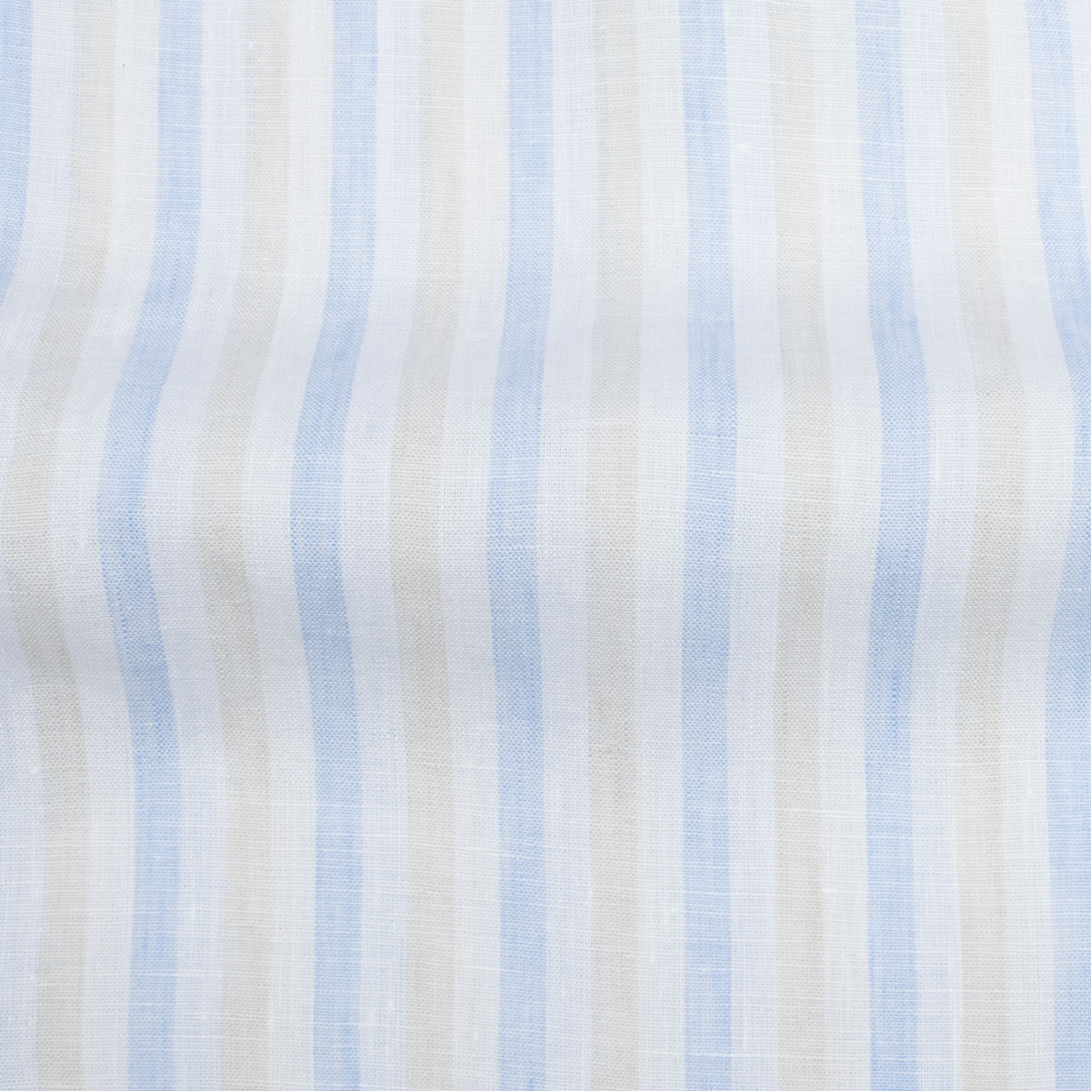 Paul &amp; Shark - Beige and White Striped Soffio Linen Long Sleeve Shirt L/S SHIRTS Paul &amp; Shark