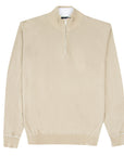 Paul & Shark - Beige Quarter Zip Cotton Knit Sweater KNITWEAR Paul & Shark