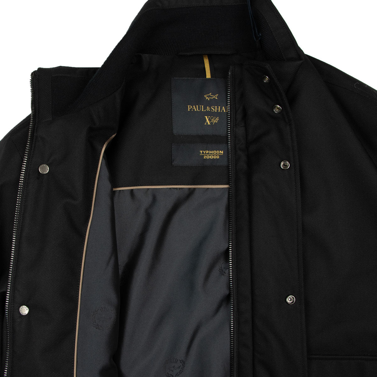 Paul &amp; Shark - Black Typhoon® Save the Sea 4x4 Bomber Jacket BLOUSONS Paul &amp; Shark
