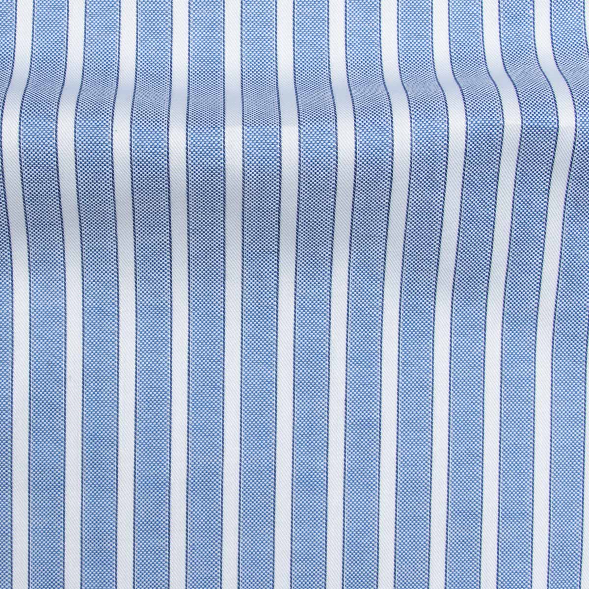 Paul &amp; Shark - Blue &amp; White Striped Oxford Cotton Long Sleeve Shirt L/S SHIRTS Paul &amp; Shark