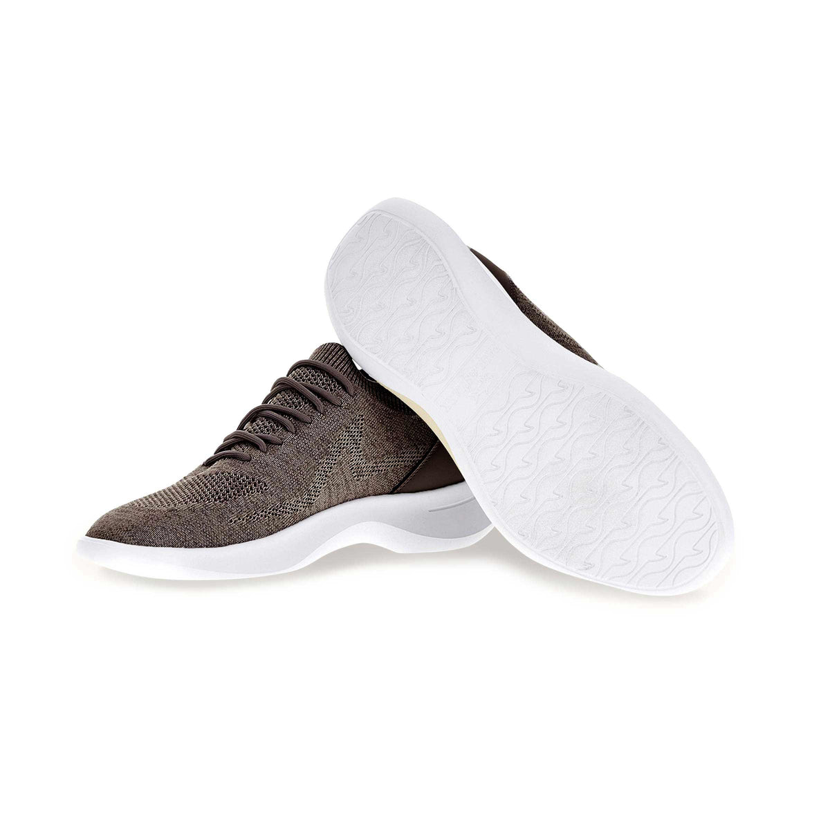 Paul &amp; Shark - Brown Technical Knit Slip-on Sneakers SHOES Paul &amp; Shark