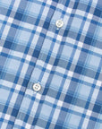 Paul & Shark - Blue & White Check Long Sleeve Cotton Shirt