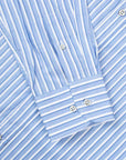 Paul & Shark - Blue Striped Oxford Cotton Long Sleeve Shirt L/S SHIRTS Paul & Shark