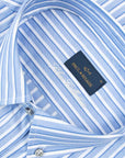 Paul & Shark - Blue Striped Oxford Cotton Long Sleeve Shirt L/S SHIRTS Paul & Shark