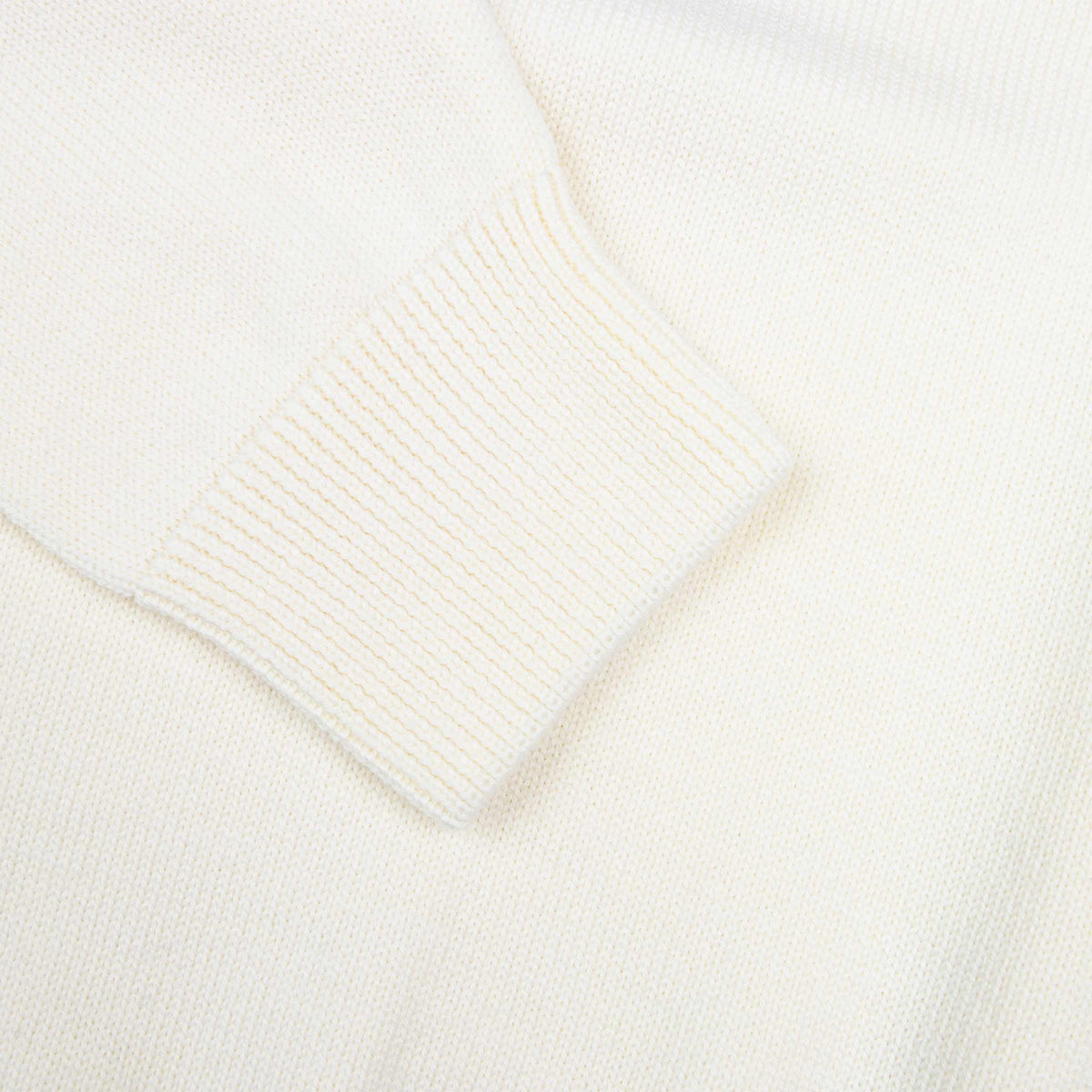 Paul &amp; Shark - Cream Crew Neck Virgin Wool Sweater KNITWEAR Paul &amp; Shark