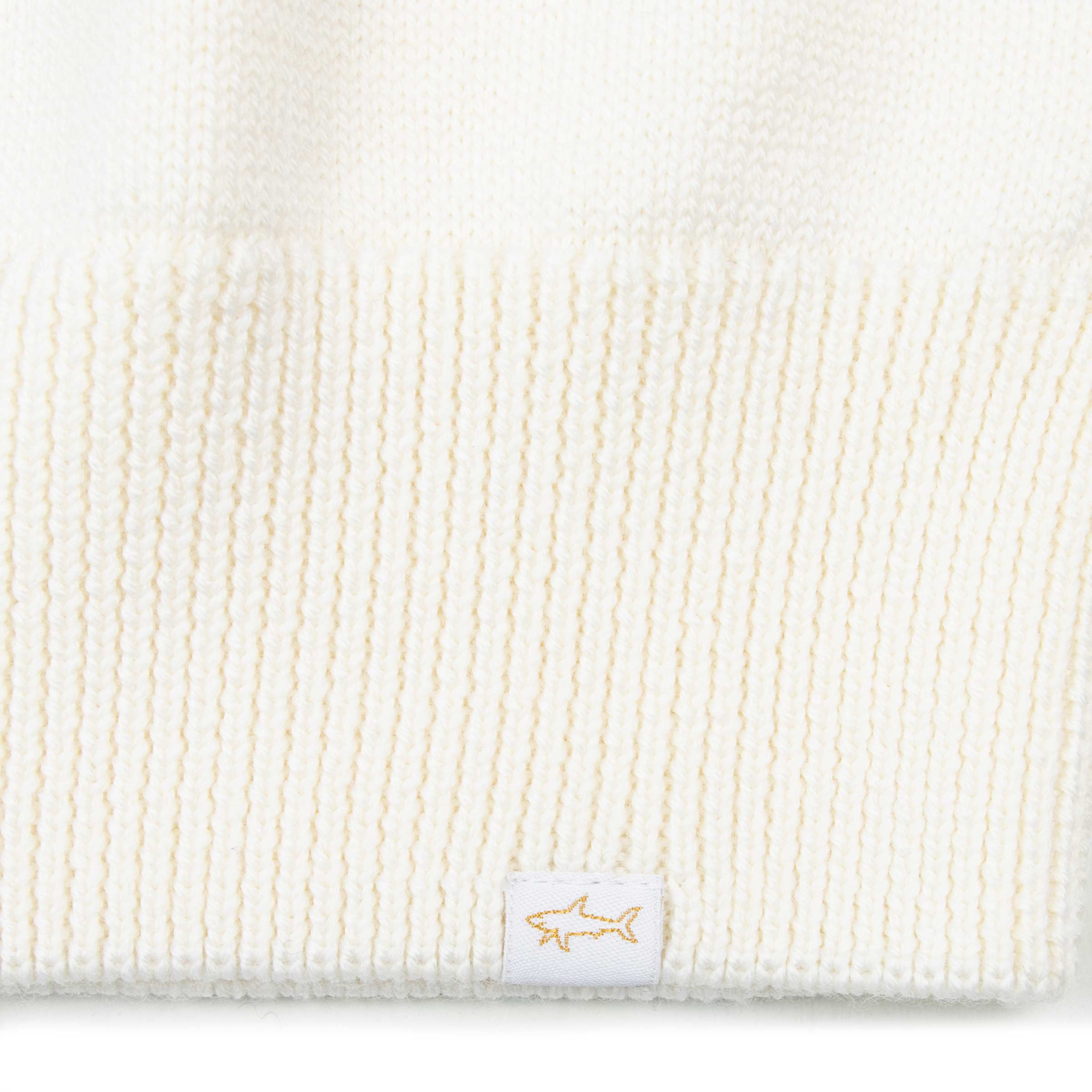 Paul &amp; Shark - Cream Virgin Wool Sweater KNITWEAR Paul &amp; Shark
