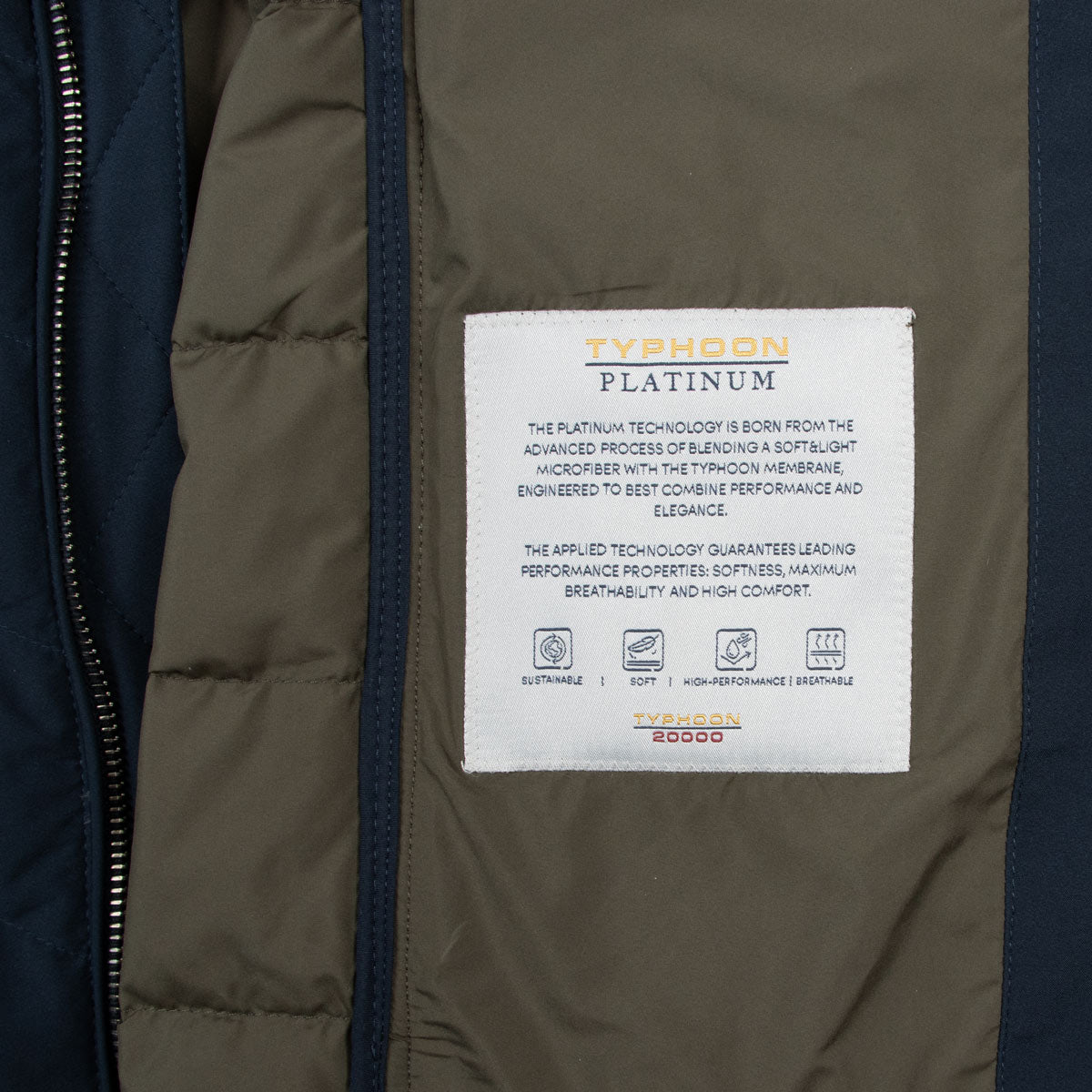 Paul &amp; Shark - Navy Platinum Typhoon® Re-4x4 Stretch Gillet BLOUSONS Paul &amp; Shark