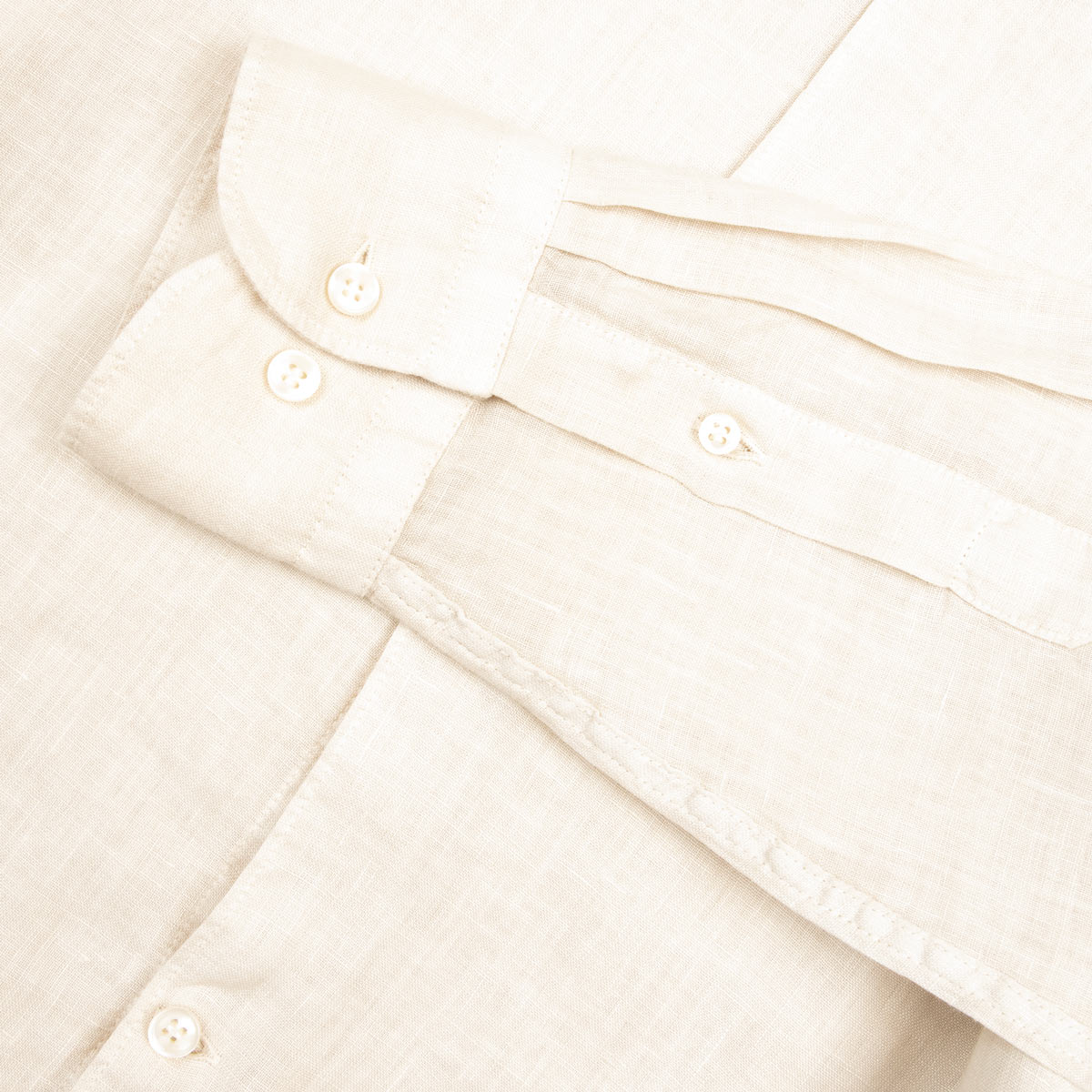 Paul &amp; Shark - Tan Riveria Pure Linen Long Sleeve Shirt L/S SHIRTS Paul &amp; Shark