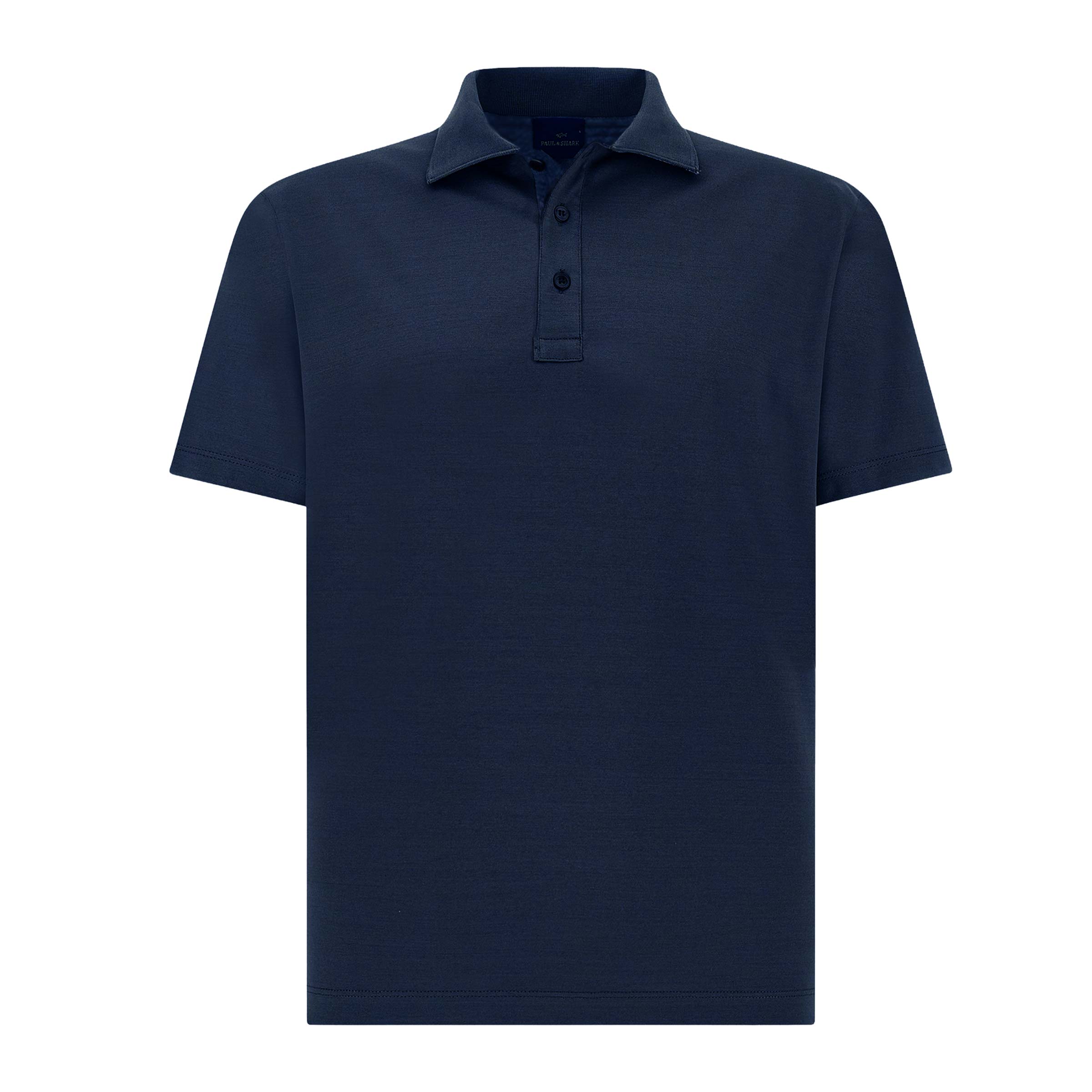Paul & Shark - Navy Double-Mercerised Cotton Polo shirt S/S POLOS Paul & Shark