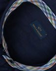 Paul & Shark - Navy Contrast Linen Short Sleeve Shirt