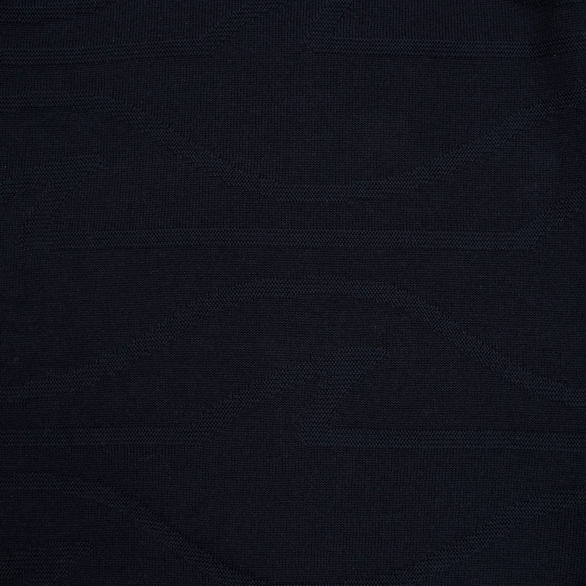 Paul &amp; Shark - Navy Textured  Knitted Polo Shirt
