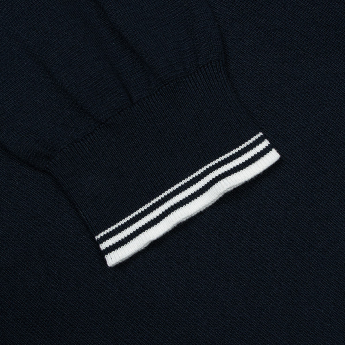 Paul &amp; Shark - Navy Piuma Zip Neck Giza Cotton Sweater KNITWEAR Paul &amp; Shark