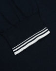 Paul & Shark - Navy Piuma Zip Neck Giza Cotton Sweater KNITWEAR Paul & Shark