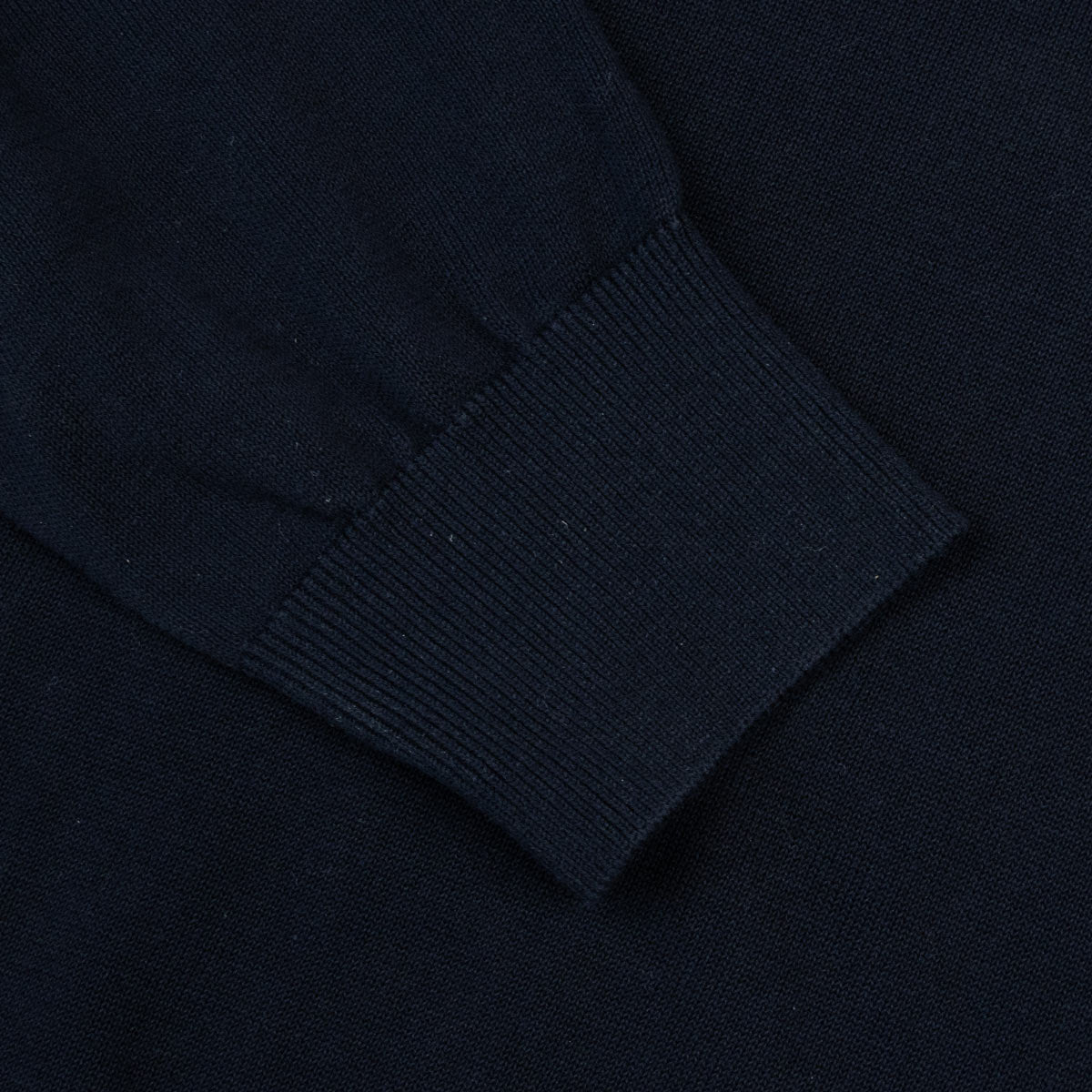 Paul &amp; Shark - Navy with Denim Quarter-Zip Cotton Sweater KNITWEAR Paul &amp; Shark