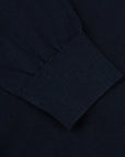 Paul & Shark - Navy with Denim Quarter-Zip Cotton Sweater KNITWEAR Paul & Shark