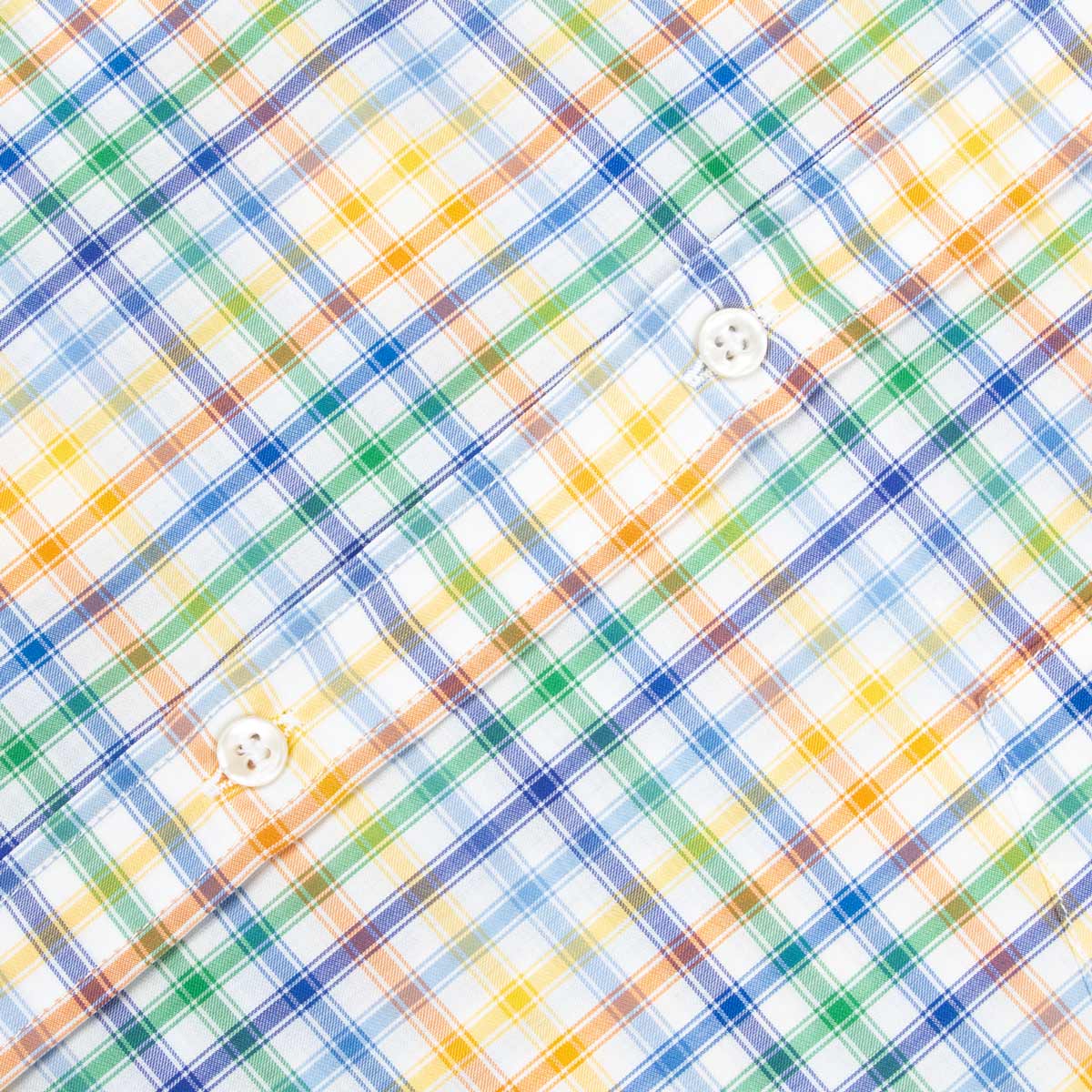 Paul &amp; Shark - Multi Coloured Checked Supima Cotton Short Sleeve Shirt S/S SHIRTS Paul &amp; Shark
