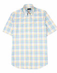 Paul & Shark - Multi Coloured Checked Supima Cotton Short Sleeve Shirt S/S SHIRTS Paul & Shark