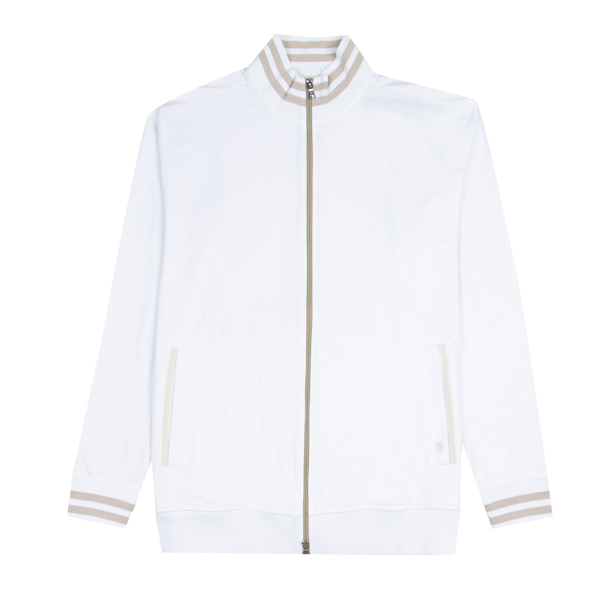 Paul &amp; Shark - Cream X-Soft Cotton Full Zip Sweater SWEATS Paul &amp; Shark