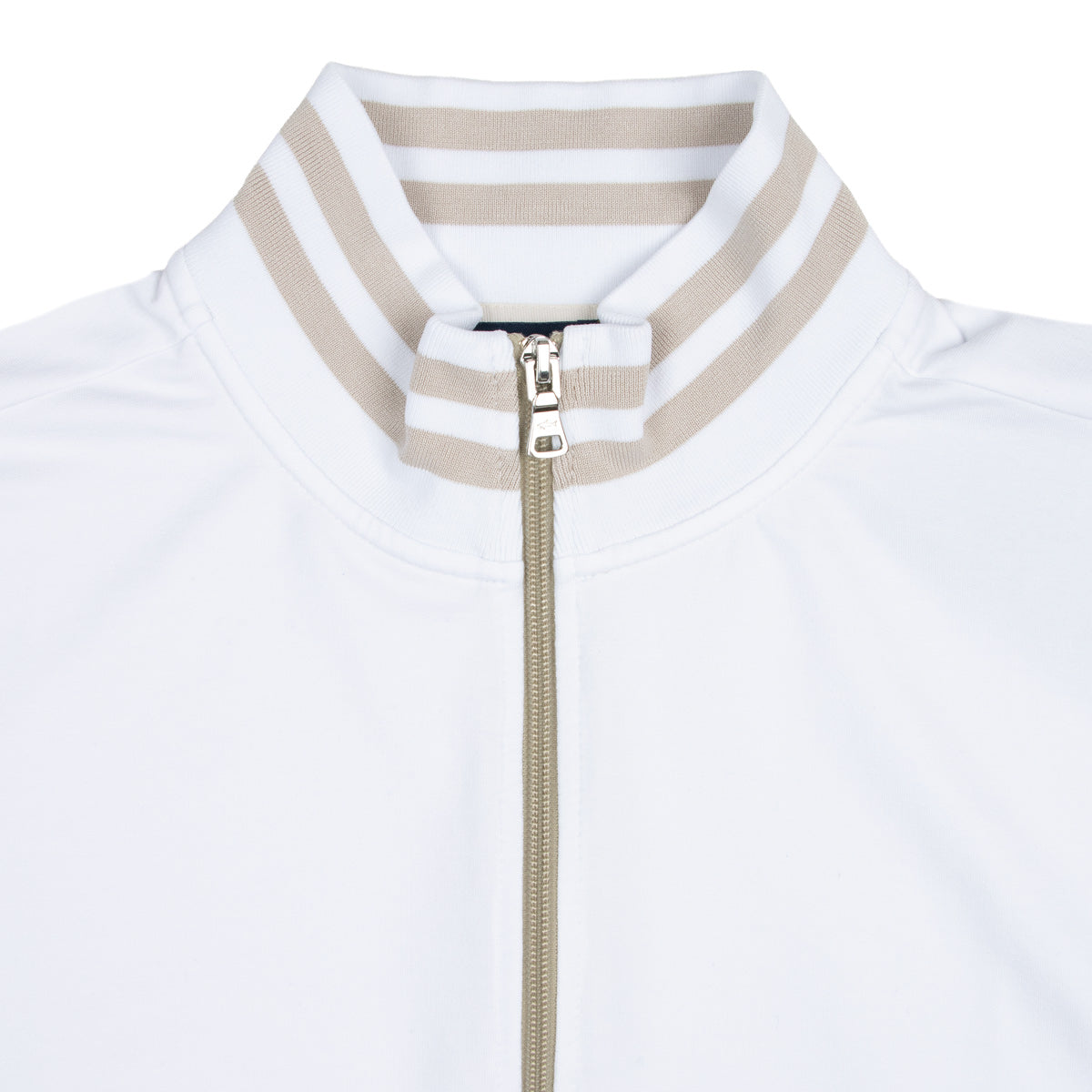 Paul &amp; Shark - Cream X-Soft Cotton Full Zip Sweater SWEATS Paul &amp; Shark