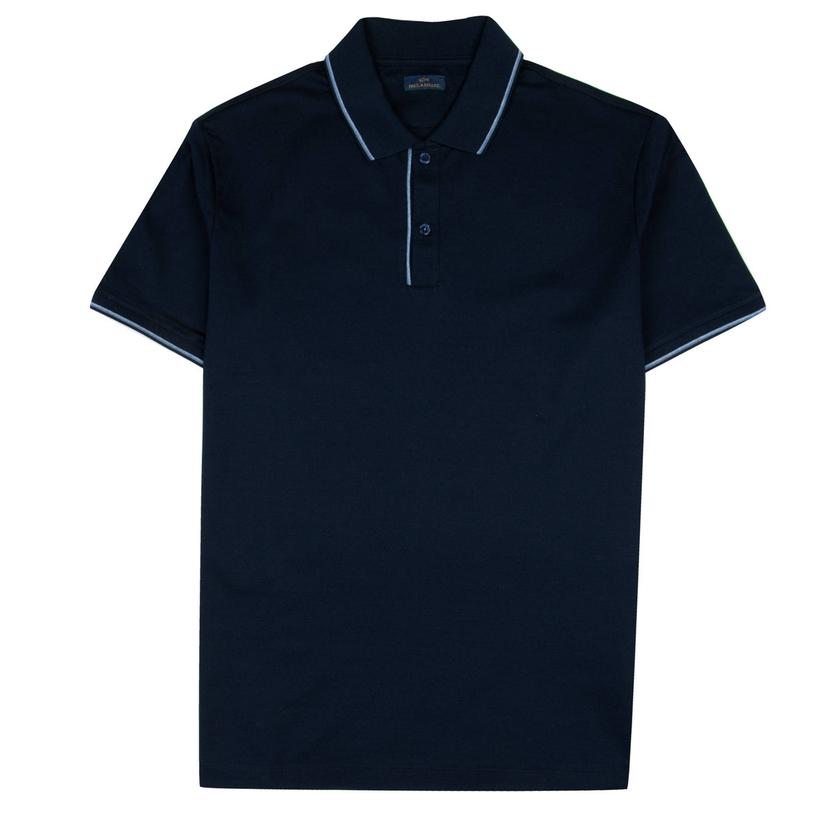 Paul & Shark - Navy Contrast Cotton Piqué Polo Shirt S/S POLOS Paul & Shark