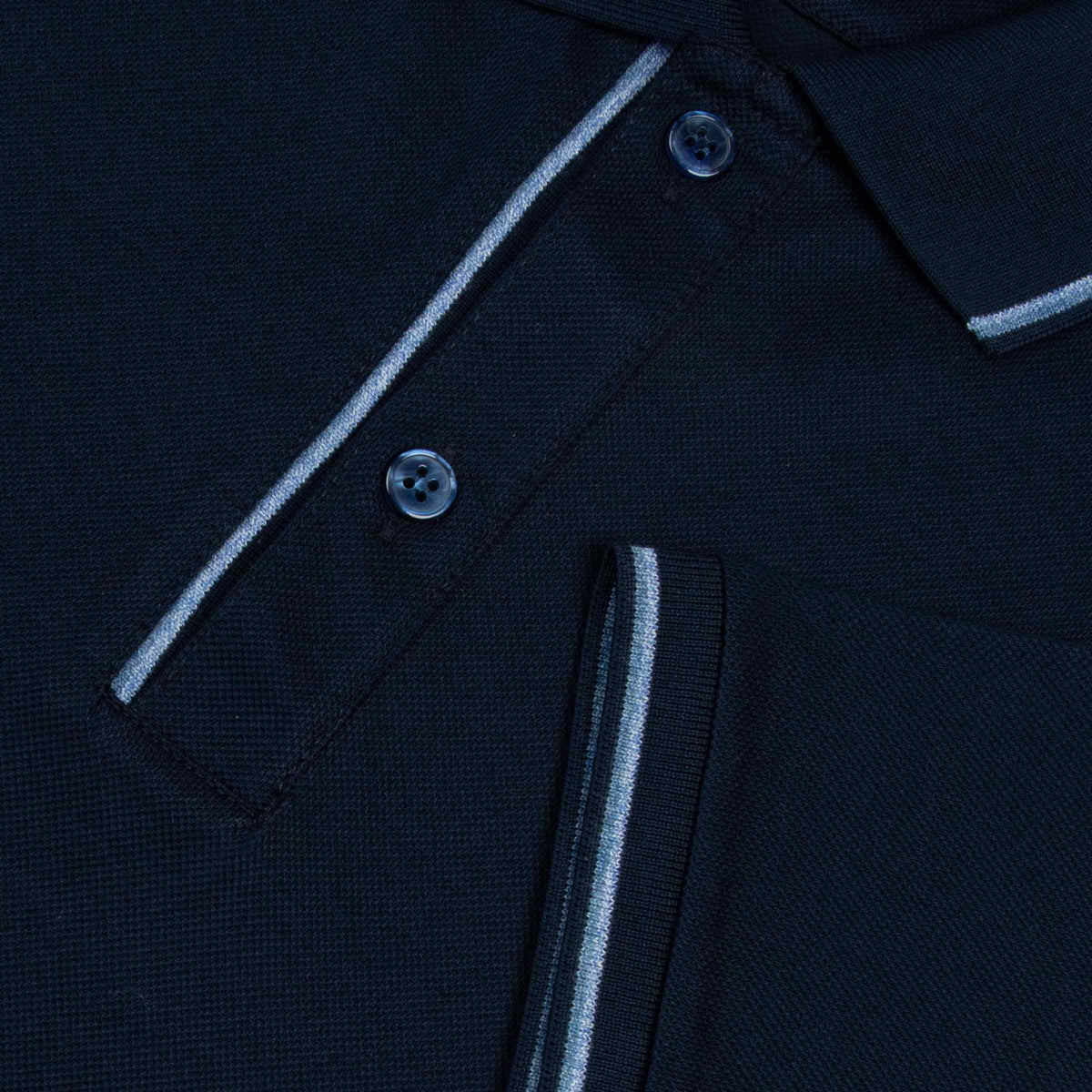 Paul & Shark - Navy Contrast Cotton Piqué Polo Shirt S/S POLOS Paul & Shark