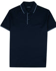 Paul & Shark - Navy Contrast Cotton Piqué Polo Shirt S/S POLOS Paul & Shark