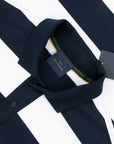 Paul and Shark - Navy and White Cotton Long Sleeve Rugby Shirt RUGBY/LS POLOS Paul & Shark