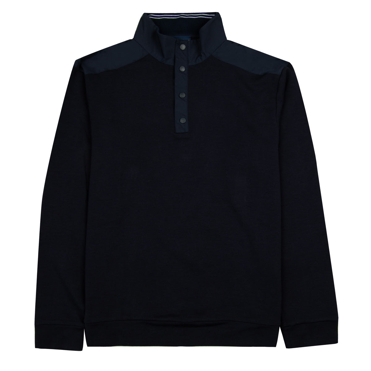 Paul &amp; Shark - Navy Typhoon X-Soft Quarter-Neck Cotton Sweater SWEATS Paul &amp; Shark