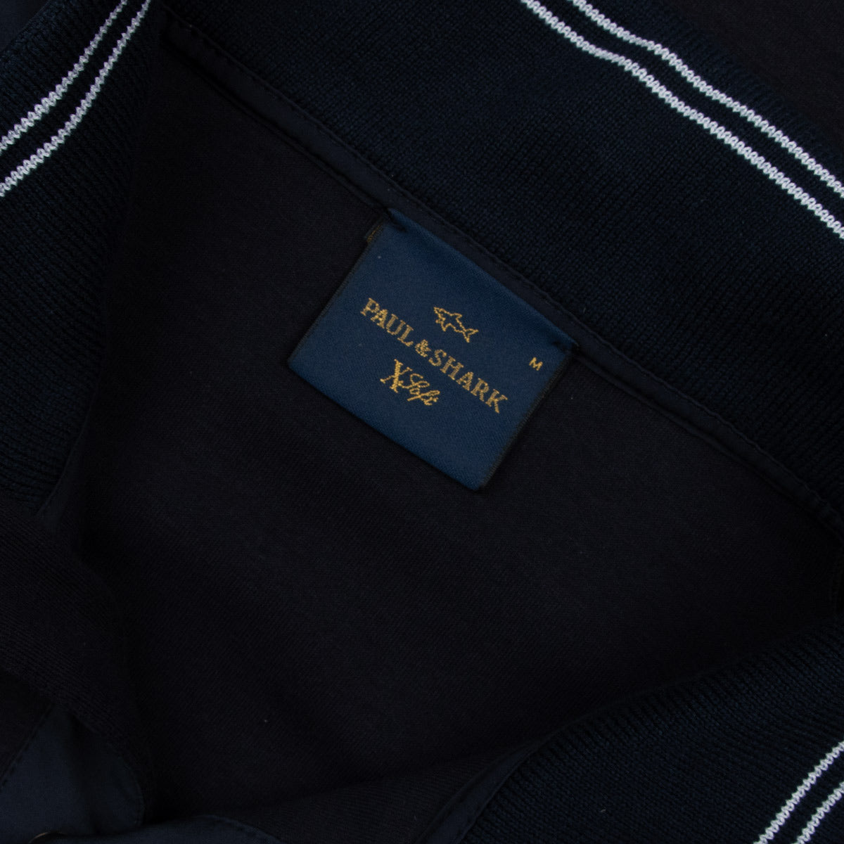 Paul &amp; Shark - Navy Typhoon X-Soft Quarter-Neck Cotton Sweater SWEATS Paul &amp; Shark