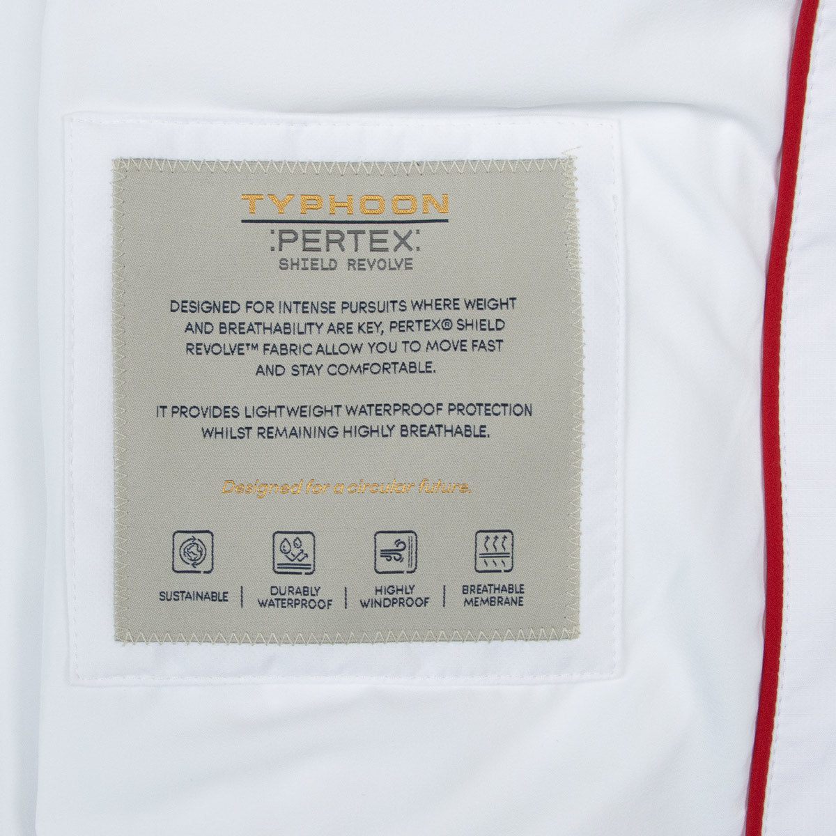 Paul &amp; Shark - White Typhoon Pertex® Lightweight Waterproof Jacket BLOUSONS Paul &amp; Shark