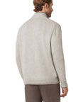 Paul & Shark - Silver Grey Wool and Cashmere Half-Zip Sweater
