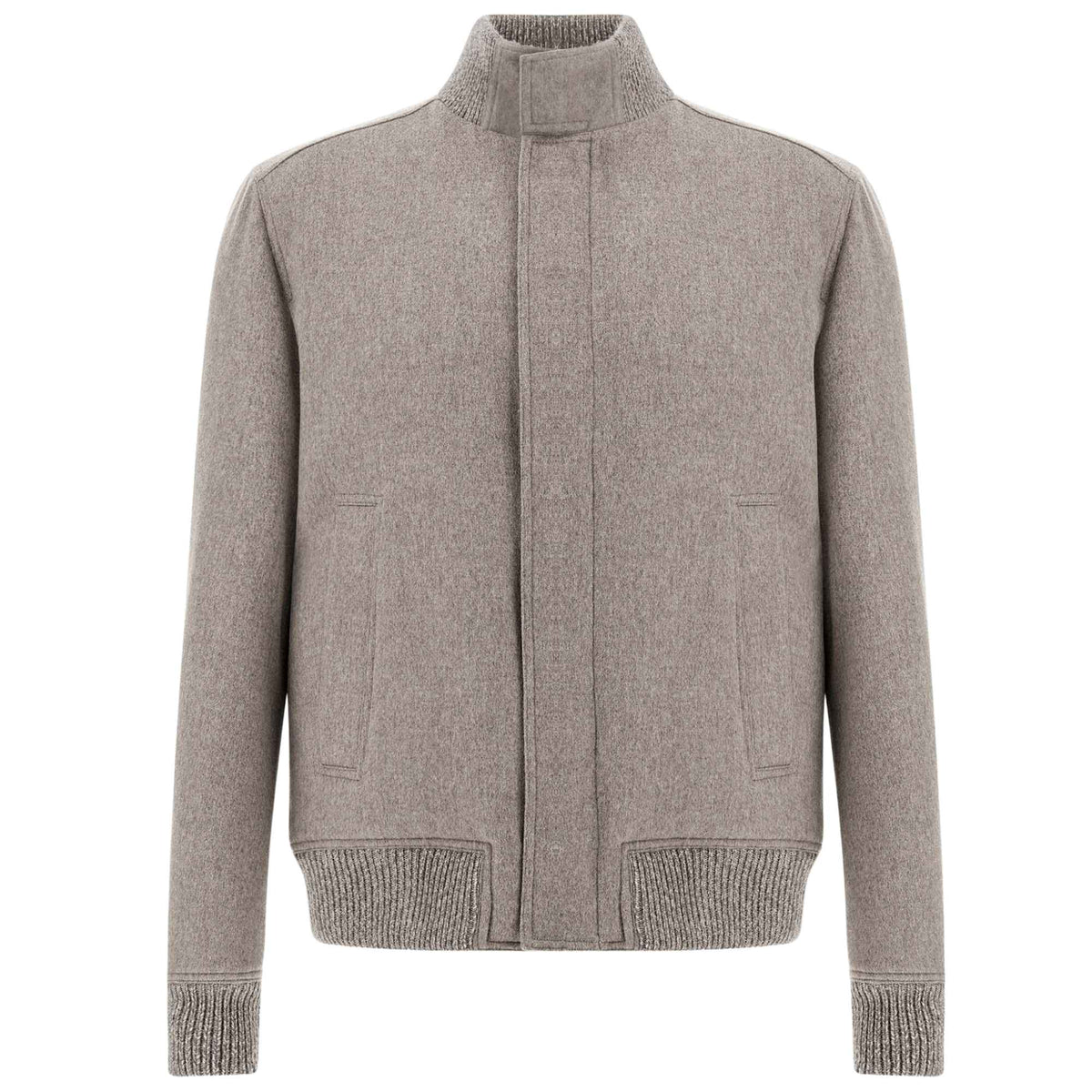 Paul &amp; Shark - Sahara Beige Paolo Cashmere Water-resistant Bomber Jacket