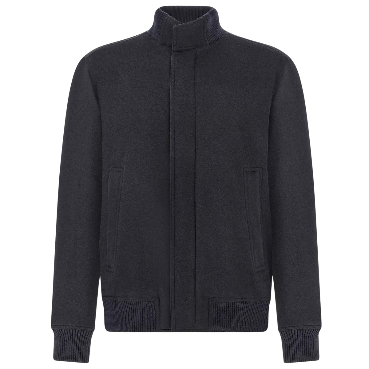 Paul &amp; Shark - Navy Paolo Cashmere Water-resistant Bomber Jacket