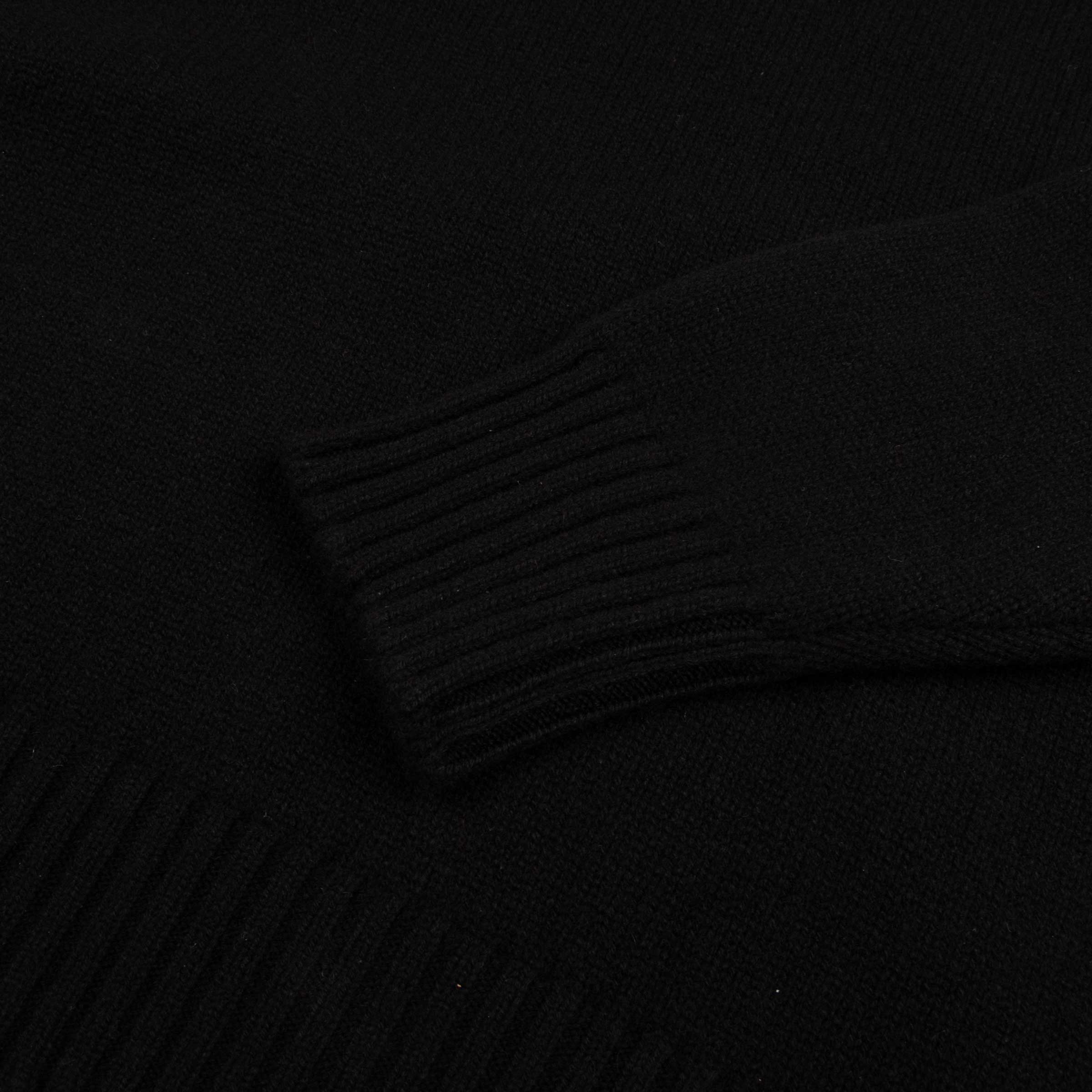Robert Old - Black Portree 4ply Roll Neck Cashmere Sweater CASHMERE Robert Old