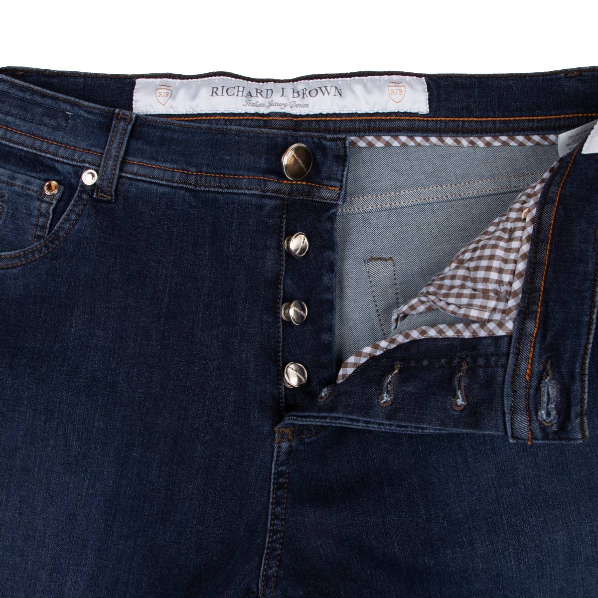Richard J Brown - Mid Wash Denim &#39;Tokyo&#39; Slim Fit Jeans JEANS Richard J Brown