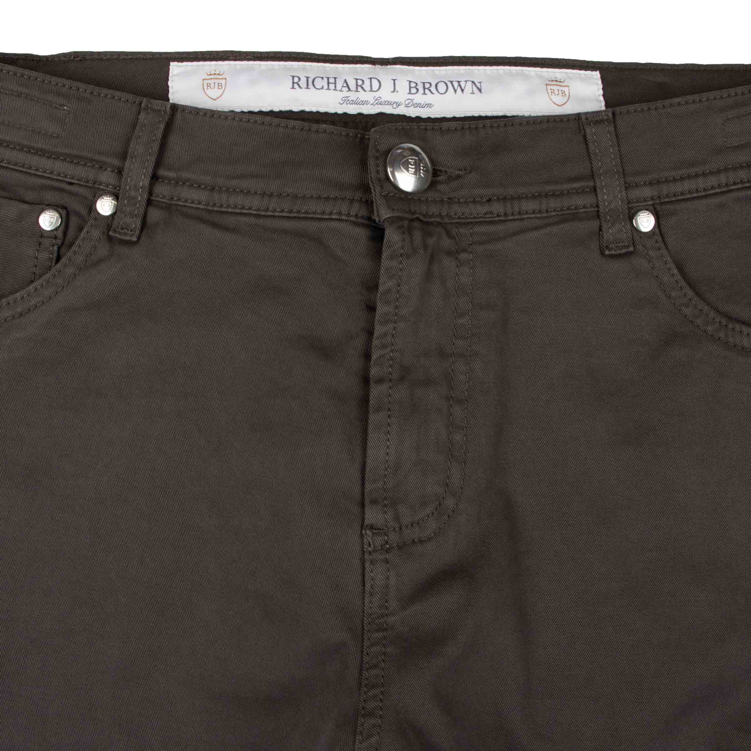 Richard J Brown - Brown &#39;Milano&#39; Cotton Regular Fit Jeans JEANS Richard J Brown