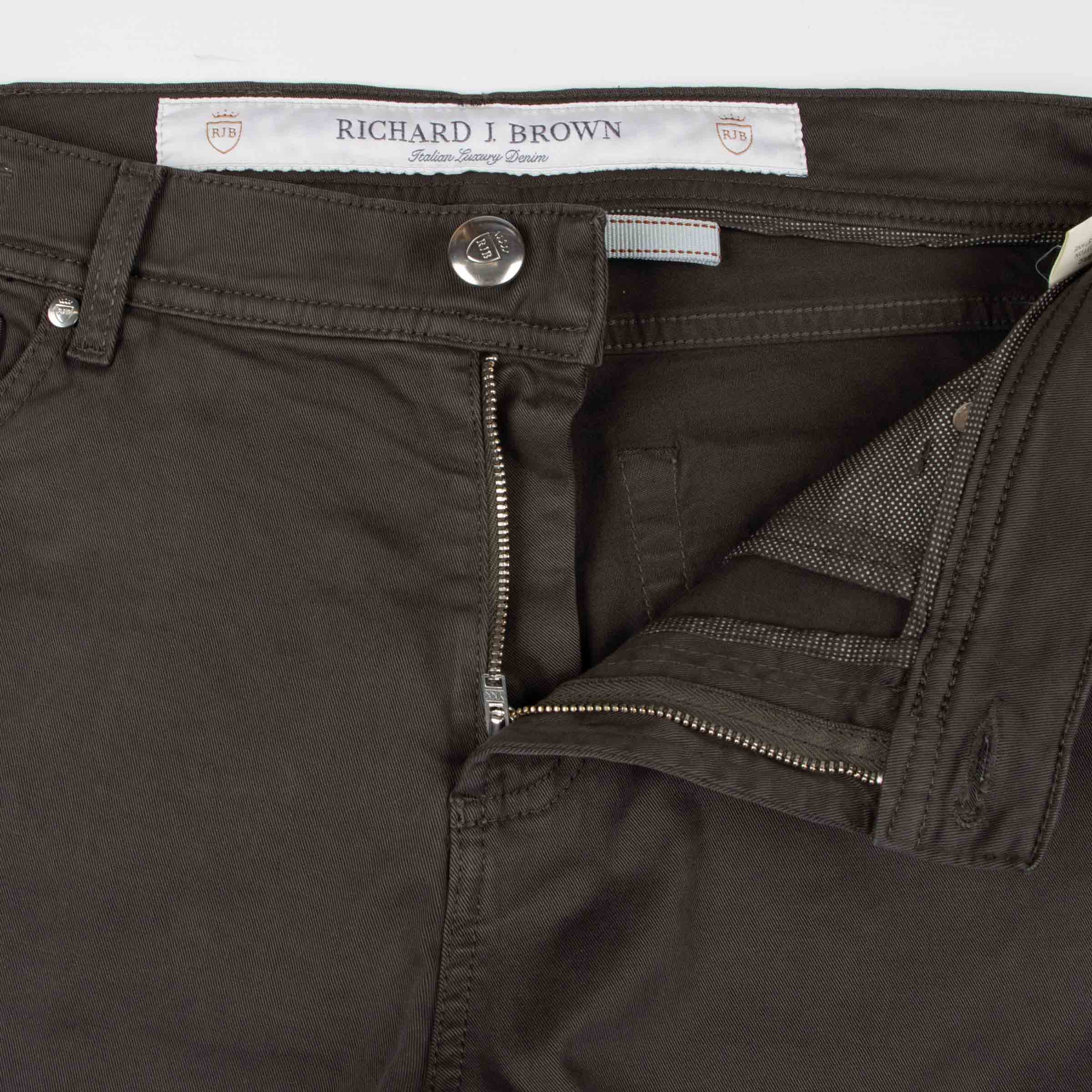 Richard J Brown - Brown &#39;Milano&#39; Cotton Regular Fit Jeans JEANS Richard J Brown