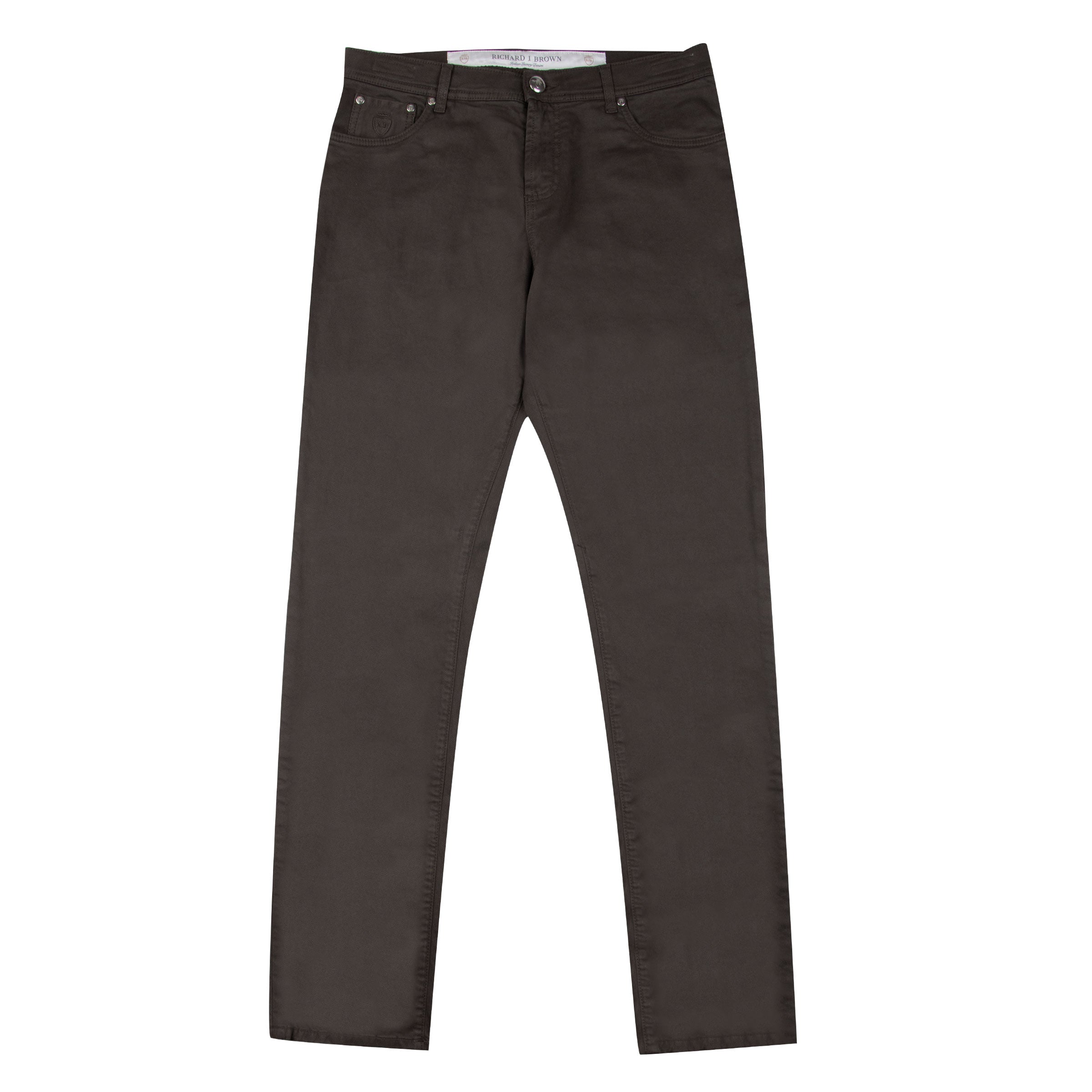 Richard J Brown - Brown &#39;Milano&#39; Cotton Regular Fit Jeans JEANS Richard J Brown